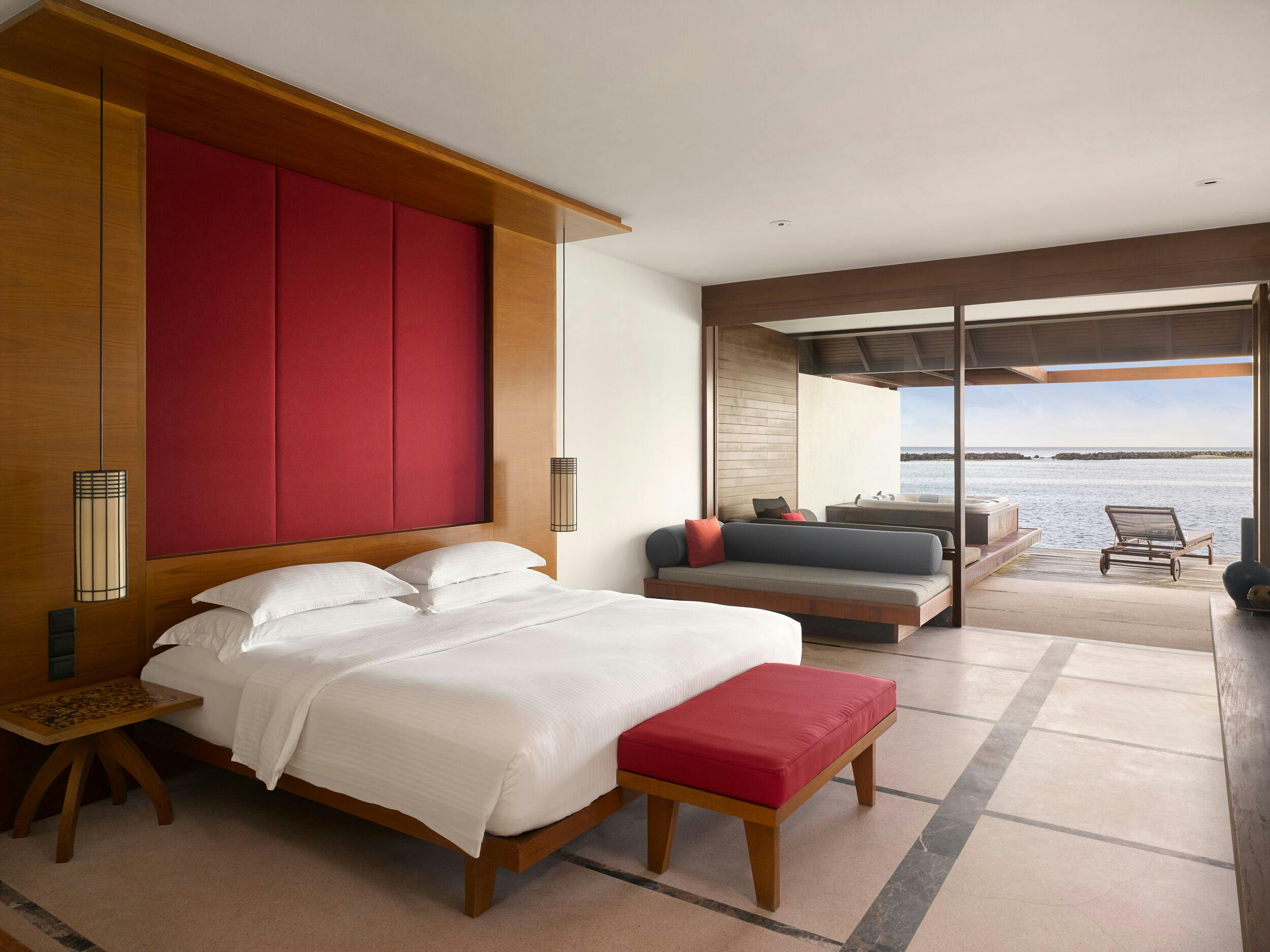 Water Villa with Whirlpool - Bedroom